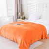 Einfarbige Decke, Korallenfleece, Dicke Flanell-Nap-Decke, Einzel- und Doppelbettdecke, Sofadecke