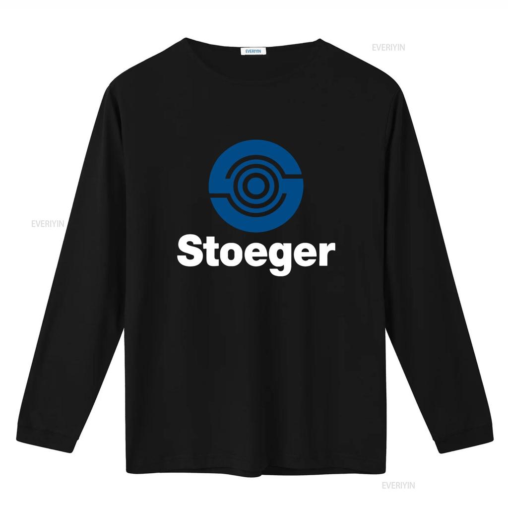 Stoeger Firearms Logo Mens Grey T Shirt Available in Sizes S to 5XL vintage Washed Versatile Soft graphic Unisex Breathable