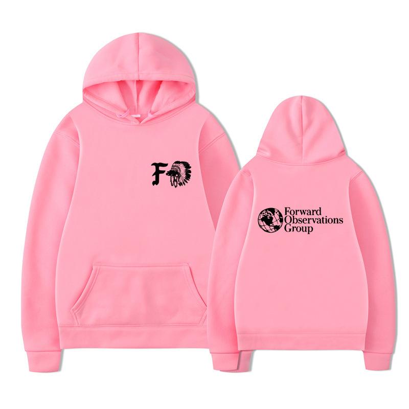 Gbrs Forward Observations Group Hoodie Punk Skeleton Autumn Winter Fleece Streetwear Tops