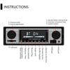 Bluetooth-Autoradio Vintage Dual-Knopf MP3-Player FM-Tuner Stereo USB AUX Klassisches Auto Retro Audio Receiver Lautsprecher Zubehör