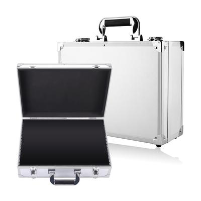 DODOGOD New Aluminum Alloy Tool Box Storage Box with Removable Dividers Multifunctional Tool Box Aluminum with Lock Attache Case Valuables Storage Box