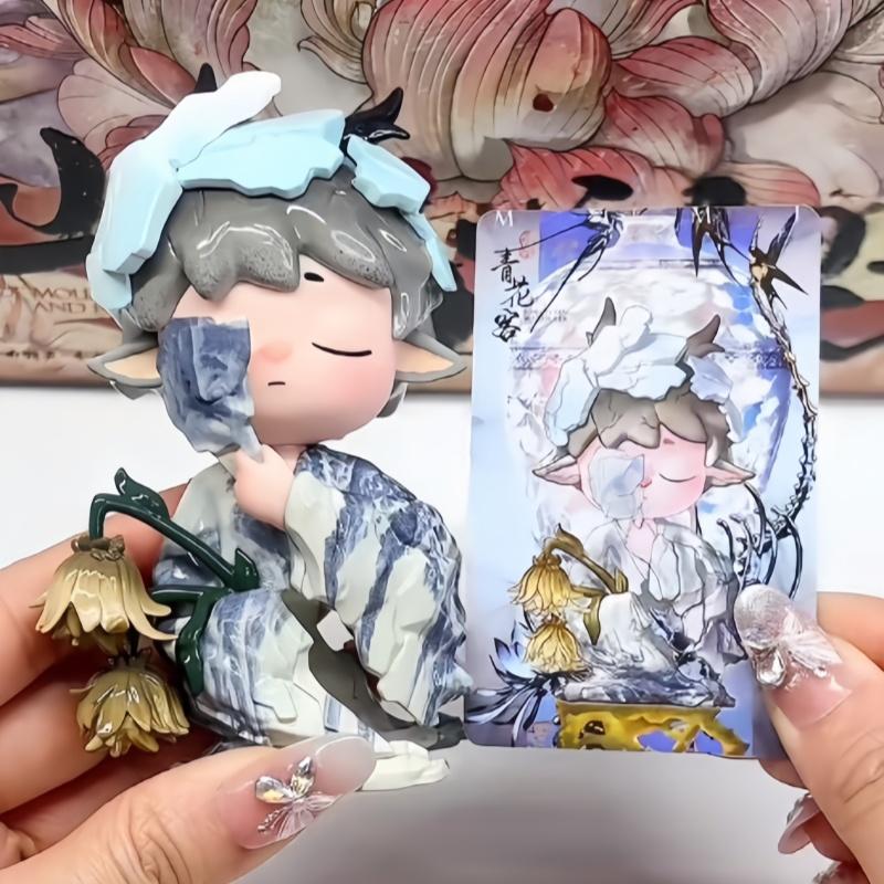 In Stock Latest Chinese Style Mimi Series   Cute Trendy Handmade Figurine Desktop Ornament Toys Birthday Gifts
