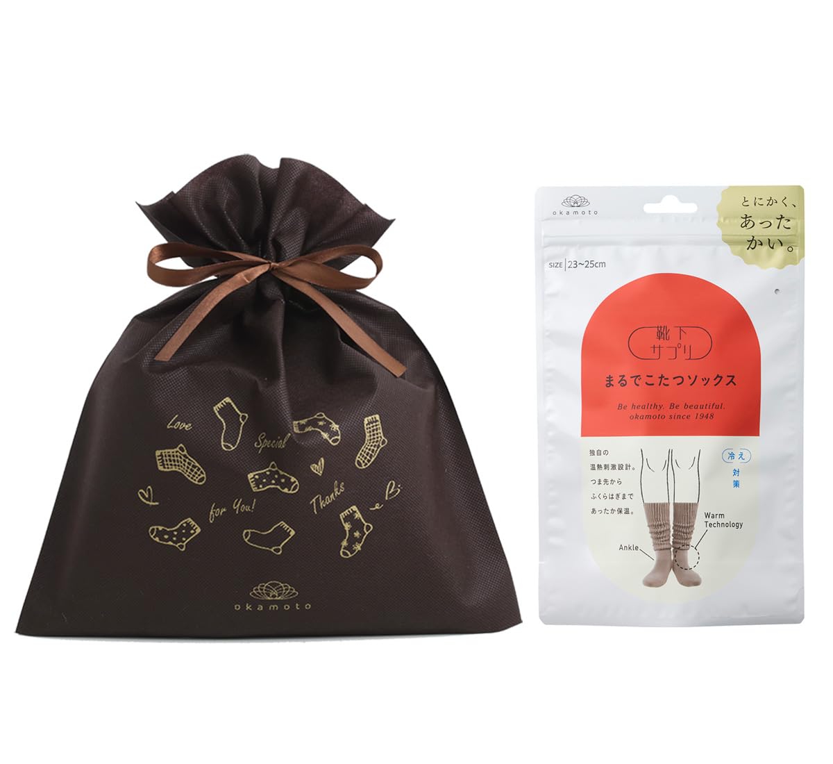 

Okamoto Socks Just Like a Kotatsu Cold Cold Room Gift Mocha Supplement, Socks, Women s, Warm, Protection, Winter, Weather, Socks, (Non-Woven Fabric),