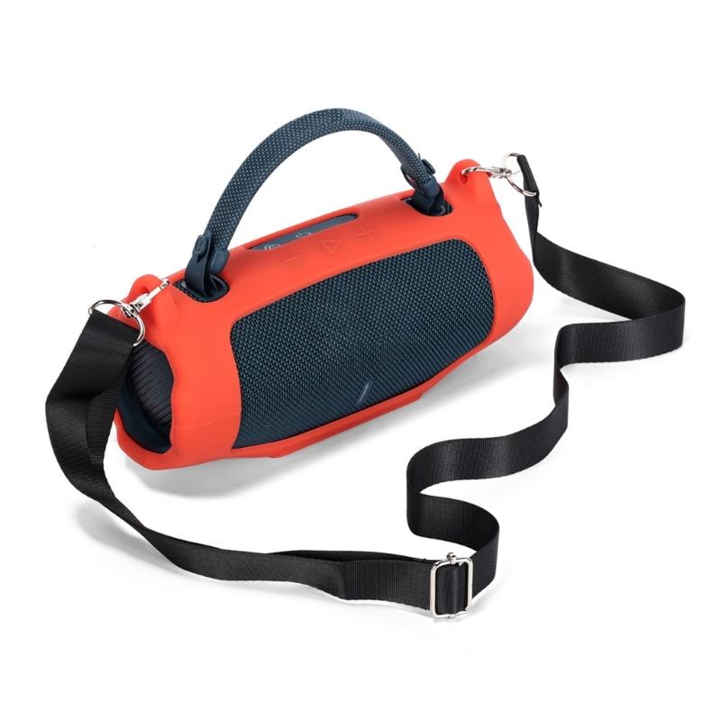 Durability Silicone Sleeve for Charge 6 Speaker Shoulder Pouch Shell Ensuring Perfect Fit and Easy Access to Port