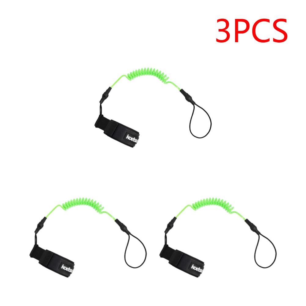Coiled Bodyboarding Leash TPU Material Strong Cord Stand UP Paddle Board Leg Rope Stretchable for Fishing Tools Rods Strap
