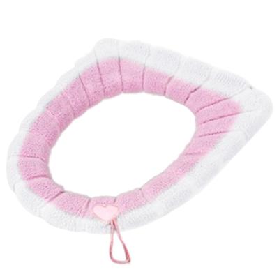 Bathroom Toilet Seat Closestool Washable Soft Warmer Mat Cover Pad Cushion