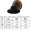 Popular European and American fashion simple leopard print color matching jazz hat men's and women's elegant versatile wide-brimmed top hat