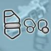 X AUTOHAUX Car Solenoid Gasket Kit 15825-P08-005 36172-P08-005 36172-P08-015 Compatible
