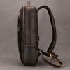 Vintage Men's Crazy Horse Leather Backpack Genuine Leather Retro Rucksack Large Classic Travel Backpack Big Laptop Computer Bag