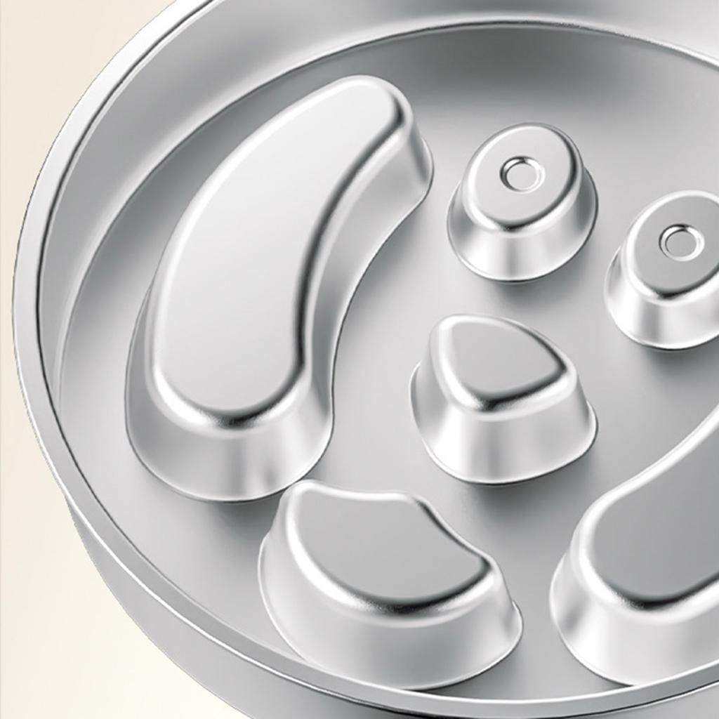 Slow Feeder Dog Bowl Cats Bowl Slow Feeding Dog Bowl for Small Breeds Stainless Steels Antis Slip Puzzle Dog Food Bowl Gift