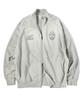 Travel Vintage Washed Sweat Track Jacket Grey