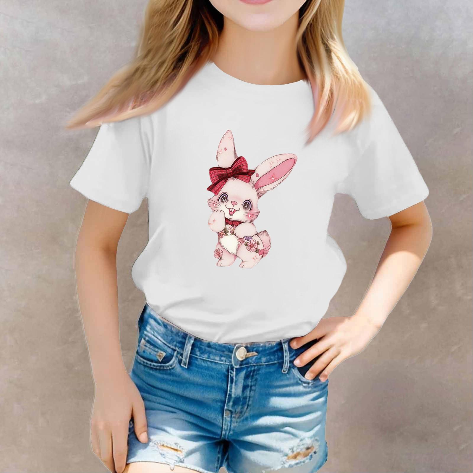 

Футболки для малышей, девочек и мальчиков, детские футболки с короткими рукавами и принтом для мальчиков и девочек 130 белый