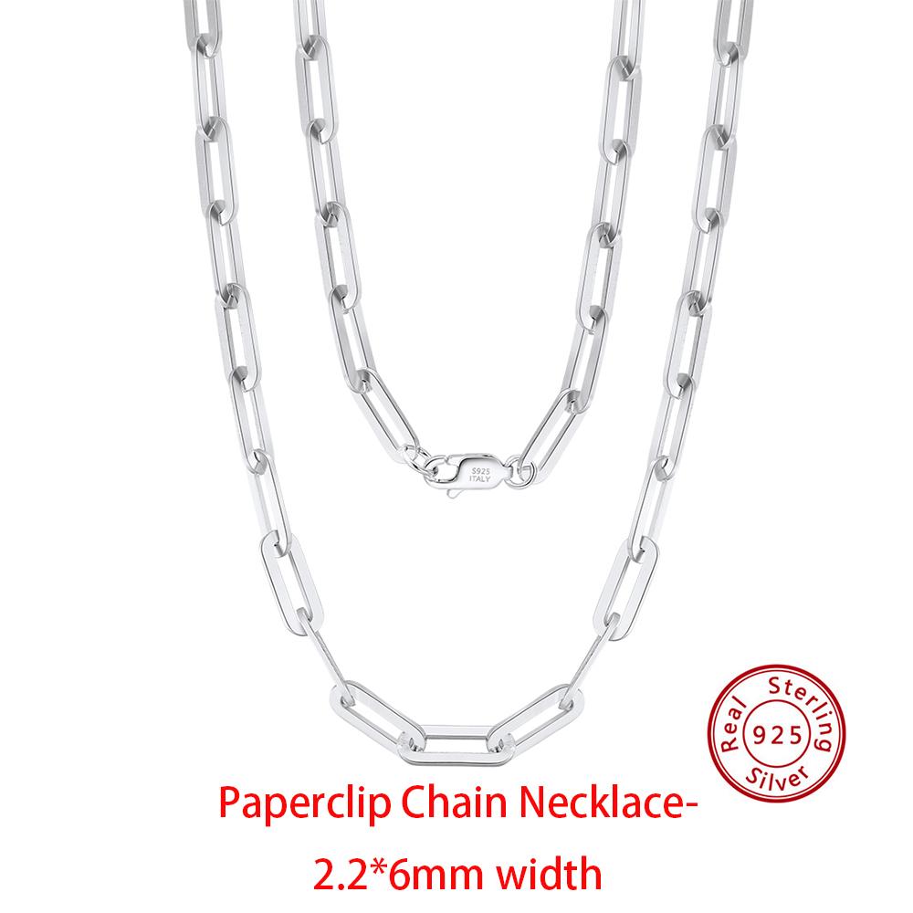 EFFIE QUEEN Real 925 Sterling Silver Diamond Cut Twist Rope Figaro Cuban Snake Bead Box Link Chain Necklace DIY Fine Jewelry SC