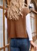 Women's Autumn Turn-Down Collar Zipper Sleeveless Waffle Pocket Oversized Sweatshirt