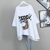 T-shirt Women Versatile Summer Casual Large Size Loose Round Neck Pullover Short-sleeved Tops