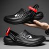 Summer Couple Sandals Large Size Black White Men's Sandals