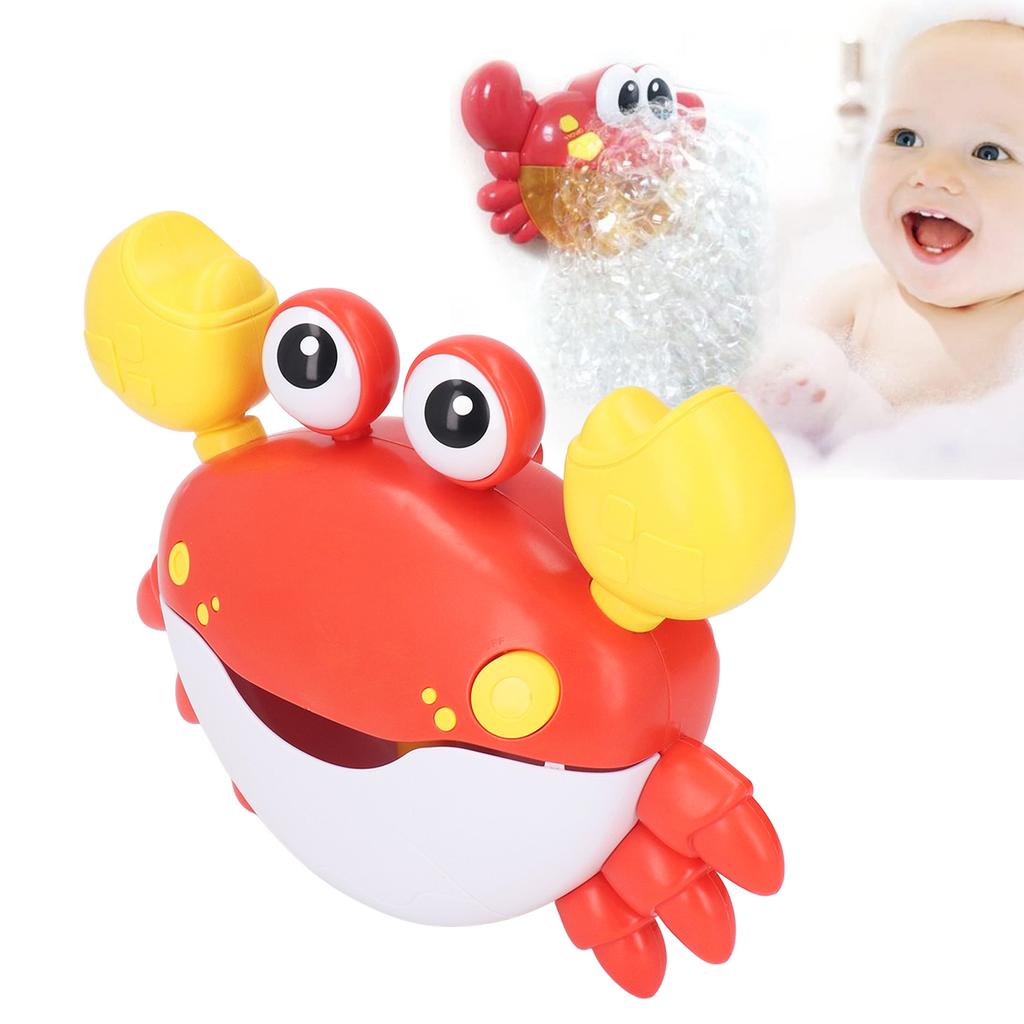 Dancing Crab Bubble Machine Music Electronic Crab Bubble Blower for Children Kids Washroom