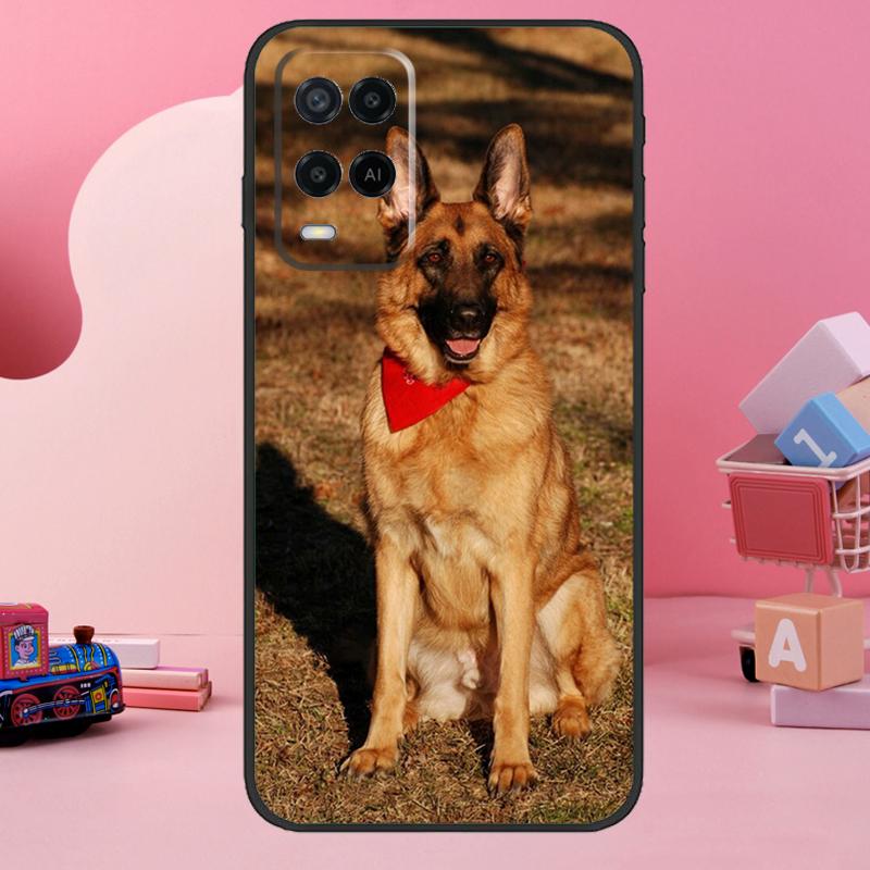 

German Shepherd Dog Case For Oppo A74 A94 A54 A17 A57 A77 A76 A16 A96 A18 A60 A80 A40 A38 A58 A78 A98 A15 A5 Pro OPPO A78 4G