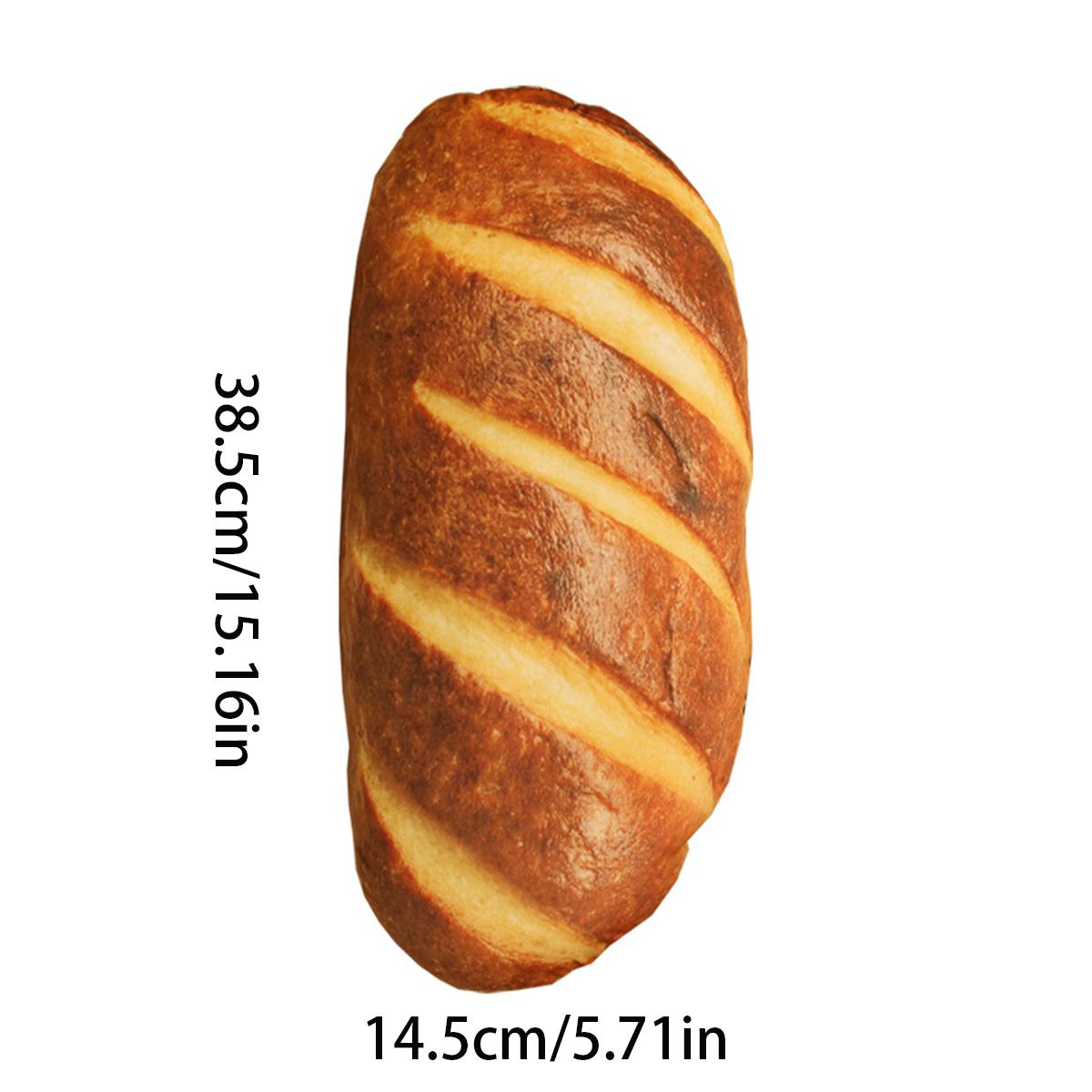 

Длина 30 см, плюшевая подушка с дизайном хлеба, мягкая моющаяся съемная подушка, подарок для детской комнаты, мягкая игрушка, декоративная домашняя игрушка