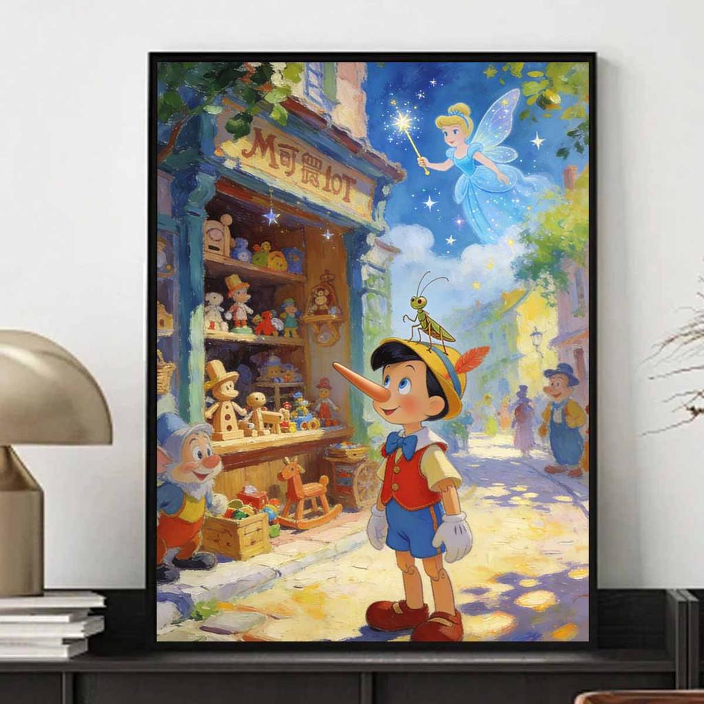 Disney Diamond Painting Art Painting Set Handmade Cross Stitch DIY Pinocchio Wall Decor Gift