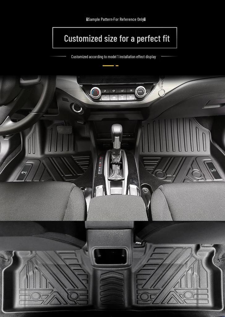 Eco-Friendly TPE Floor & Trunk Mats, Wear-Resistant Backrest Mats for BYD Yuan UP Atto 2 Right-Hand Drive