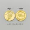 Dental Creative Tooth Fairy Shape Commemorative Coin Gold Plated Souvenir Coin for Children Kids Baby Dentistry Clinic Gifts