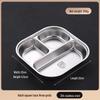 304 Stainless Steel Divided Lunch Tray Set