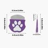 Pet Grooming Comb - Flea Comb for Cats & Dogs Curved Design for Face & Body Mini Detangling Brush for Pets
