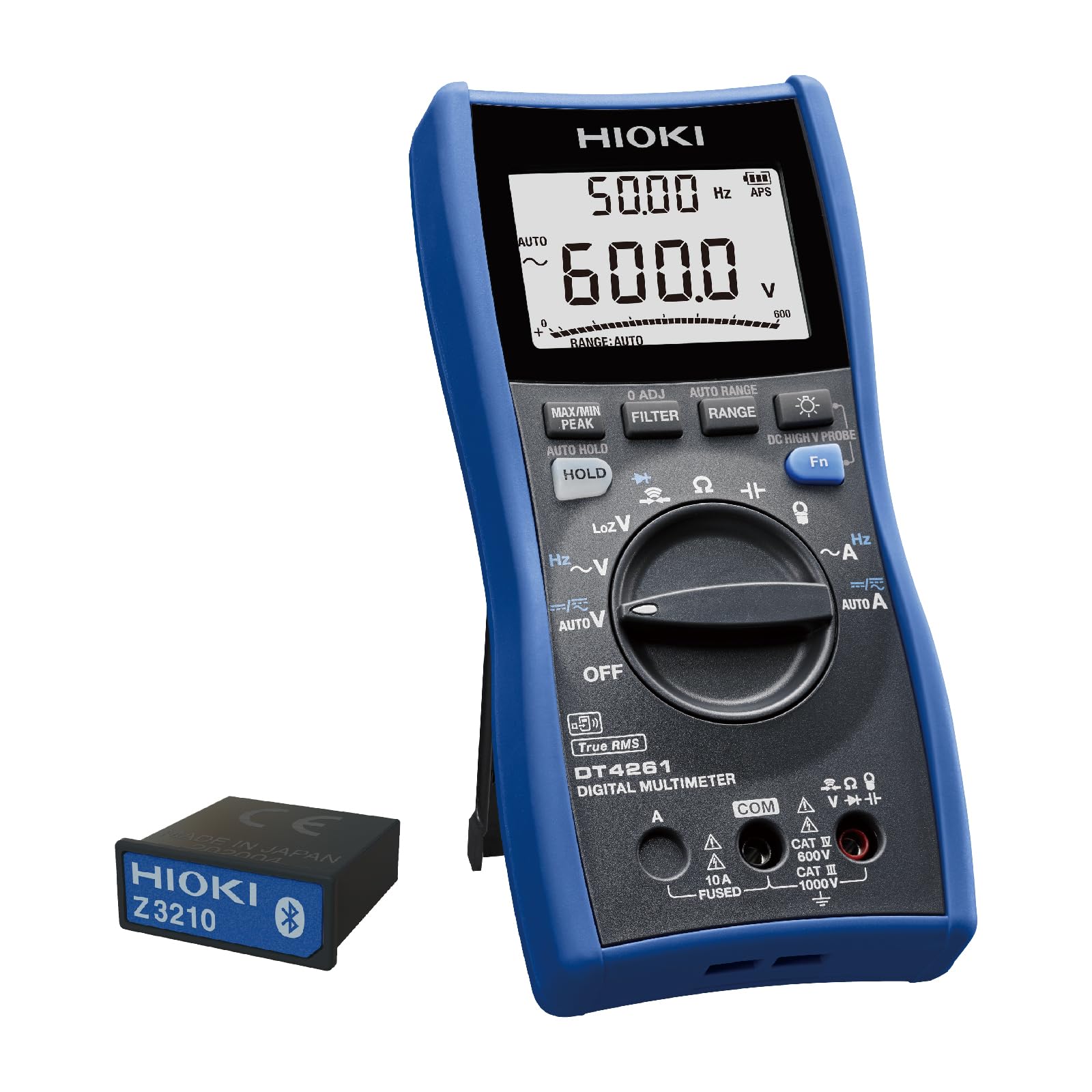 

HIOKI Digital Multimeter Standard Tester DMM Made in Japan Wireless Adapter Z3210 Set Product DT4261-90 (NEW Model)