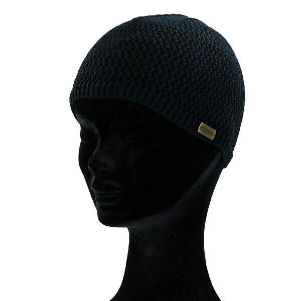 Used STETSON Royal Knit Cap Beanie Indoor Casual Short Watch Knit Cap Black [MB]