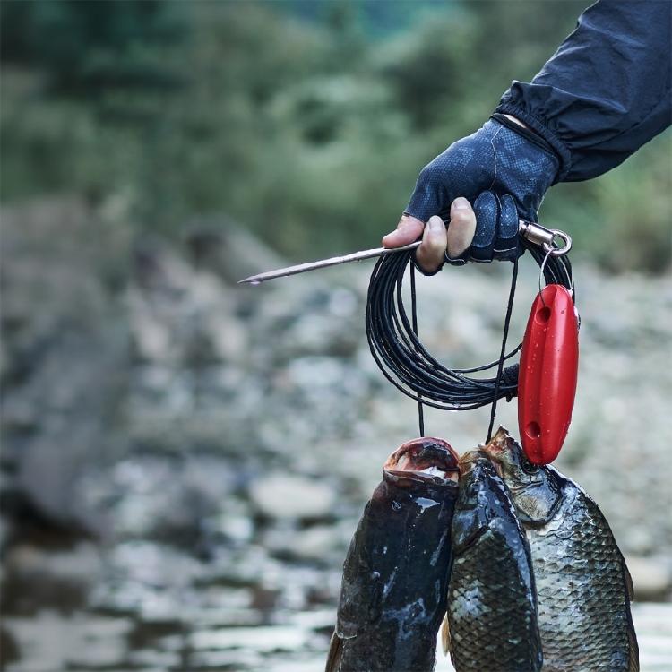 Speerfischen Fisch-Stringer Ersatz Fisch-Nadel Haken-Stringer mit Kabel und Schwimmkugel Angelzubehör Langlebig
