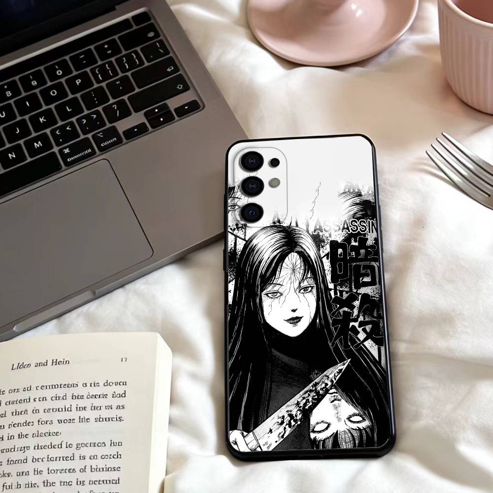 

HOT Comics T-Tomie Phone Case For Samsung S25,24,23,22,30,21,10,9,Ultra,Plus,Lite,FE,4,5 G Soft Black Case Samsung S20lite5G