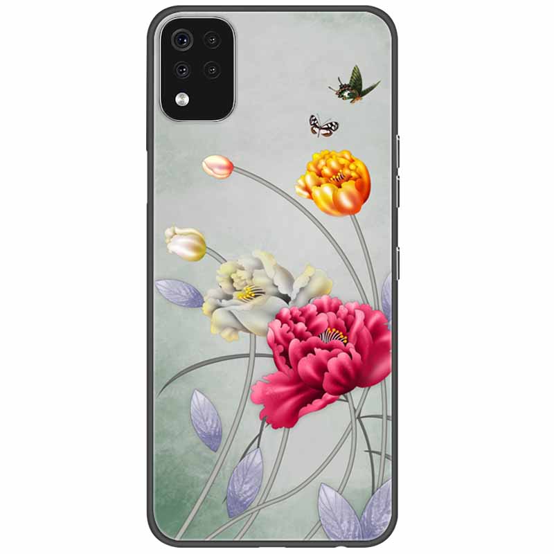 Phone Case For LG K42 K52 K62 Q52 Case Soft Painted Wolf Silicone Black Covers For LG K62 Cases K 42 Shockproof Funda for LGK52