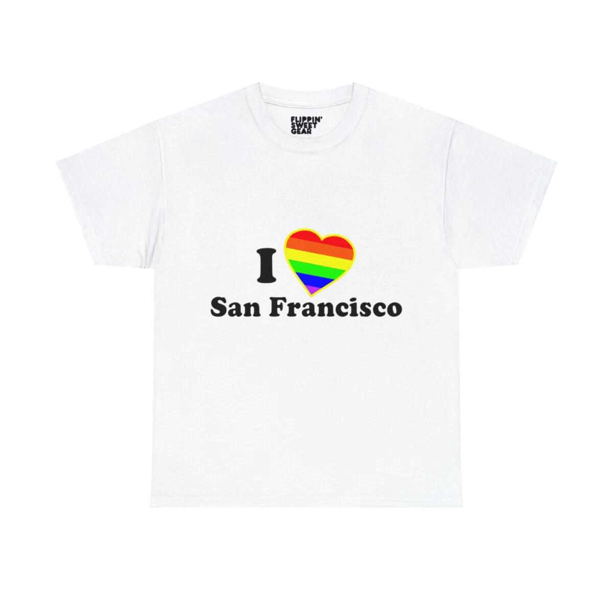 I Love San Francisco Graphic Tee Shirt 4XL