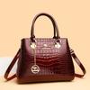 Genuine High Quality Luxury Handbag Designer Crossbody Bag for Women 2025 Large Fashion Crocodile Pattern Shoulder Bag Totes Bag