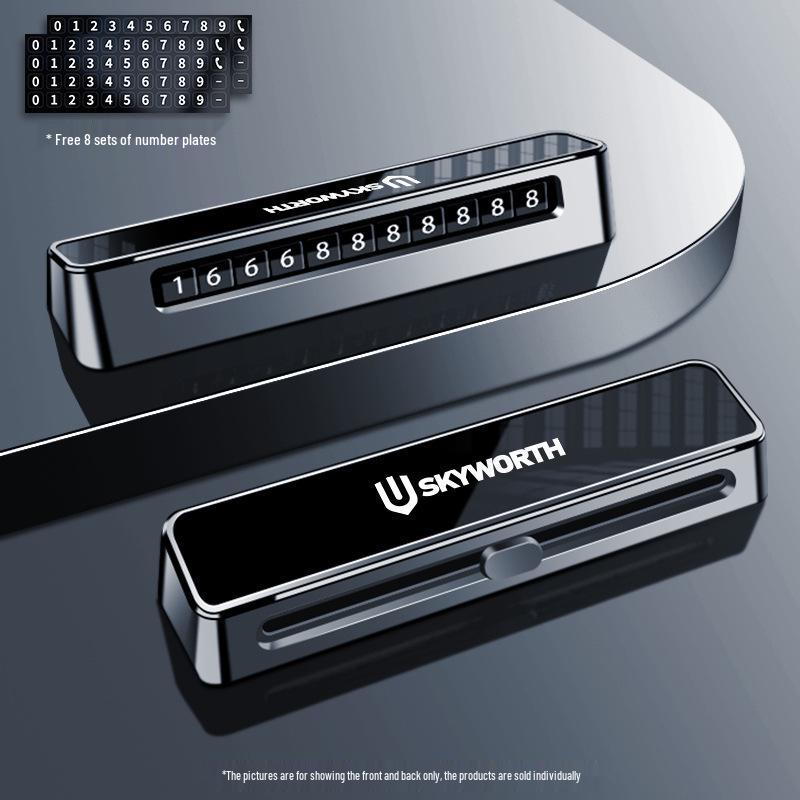 Skyworth EV6 Temporary Parking Number Plate for Dayun and ET5 Cars - Movable Parking Plate for Men and Women