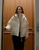 Atcorner Fold Collar Short Down Padded Jacket Ivory At5Juf056Iv