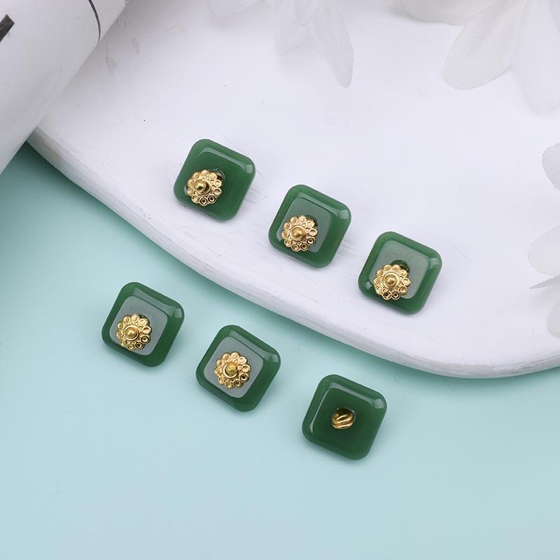 Retro Jade Green Pi Xiu Pendant Charm for Hanfu - DIY Handmade Jade Button Bracelet Accessory