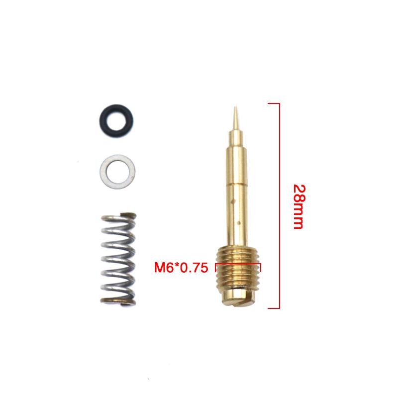 Sclmotos- For Harley CV40 Twin Cam Sportster Keihin CVK 34/36/40 Carburetor Air Screws Idle Mixture Fuel Ratio Adjusting Screw Fuel System 2