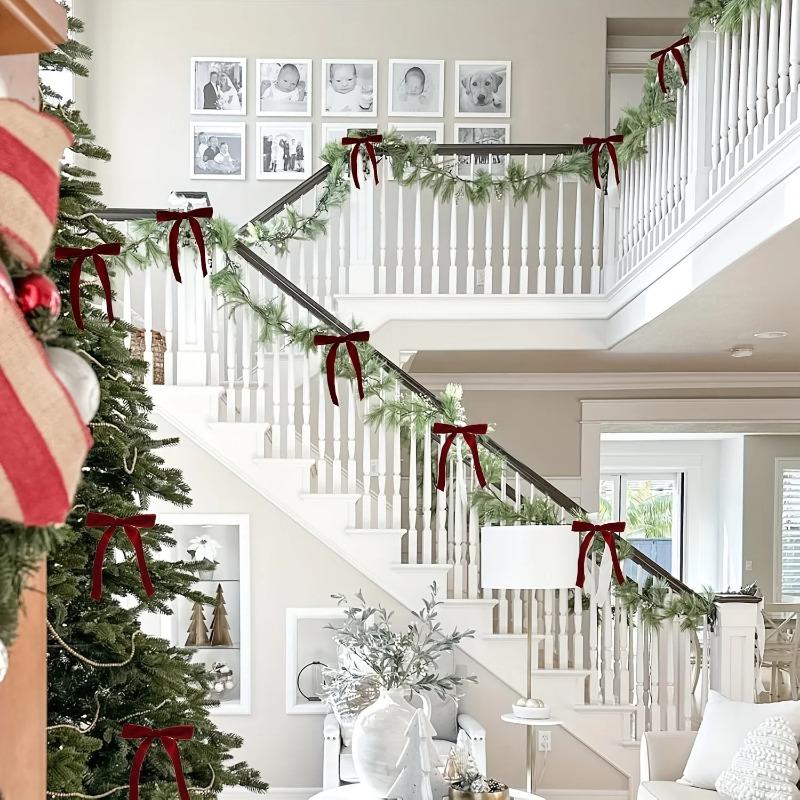 Velvet Bow Gift Pendant - Convenient Home Décor for Christmas Tree Decoration Creative and Interesting Festivals Pendant