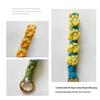Flower Keychain Hand Woven Daisy Bracelet Pendant Bohemian Style Charm for Phone Bag Backpack Fashion Gift