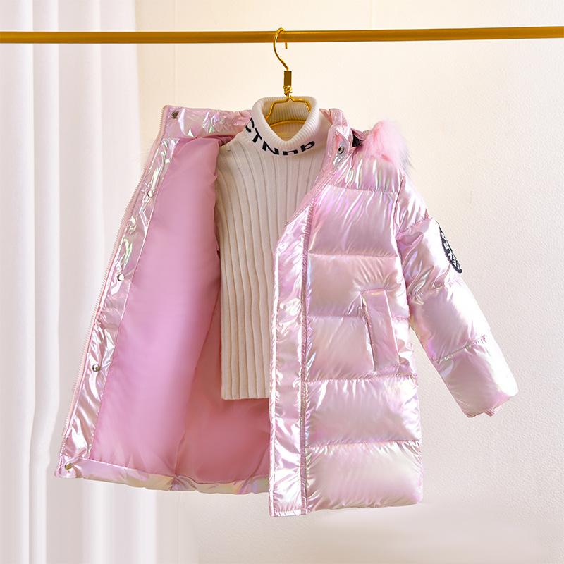 

Девочковые куртки с хлопковой подкладкой, Куртки с хлопковой подкладкой, Красочные детские куртки с хлопковой подкладкой 170 розовый