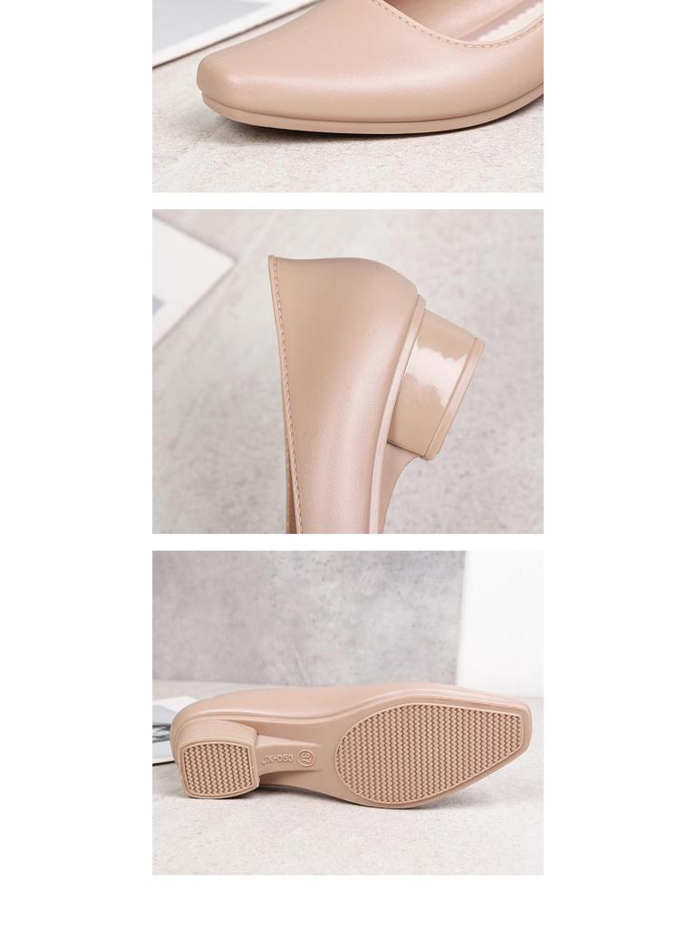 Women's Non-slip Chunky Heel Sandals - Thickened, Versatile, Fashionable, Height-boosting, Comfortable, Square Toe, Summer Casual Shoes.