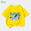 2026 Kids Bluey Cartoon T-Shirt Autumn Winter Short Sleeve Warm Anime Print Comfortable Sweatshirt for Boys and Girls Daily Use