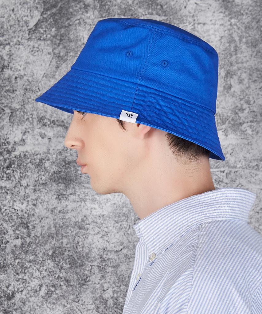 Bajal Monogram Label Color Bucket Hat Blue
