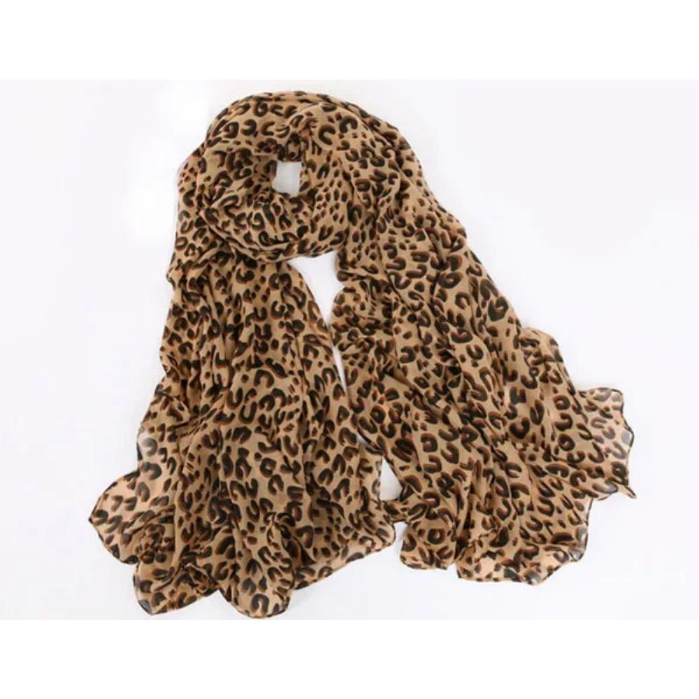 Women Chiffon Scarf 150*45cm thin style Scarfs Print Cat Star Leopard Shawls And Scarves Best Party gift 22009