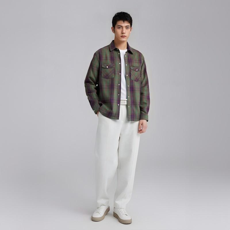 Supreme Quilted Flannel Snap Shirt 'Orange Yellow' Men's SUP-SS24-034