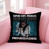 One Okband O-One Ok R-Rock Ambitions Pillow Case Pattern Printing Pillowcase Living Room Sofa Cushion Cover Bedroom Room Decor