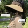 2026 Women's Summer Sun Hat with UV Protection, Large Brim, and Open Top for Outdoor Use