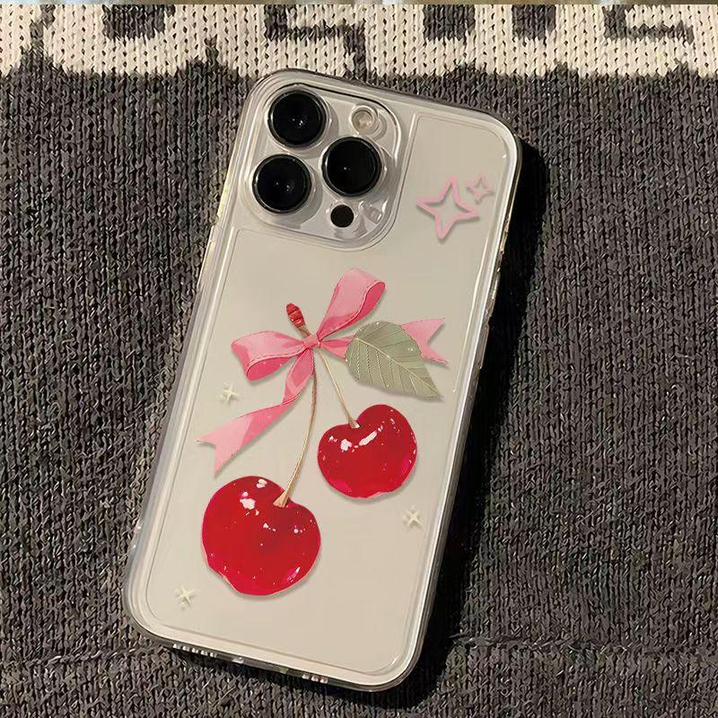 Cute Cherry Bow for iPhone Apple 11/11/11/11Pro/11/11ProMax Phone Case